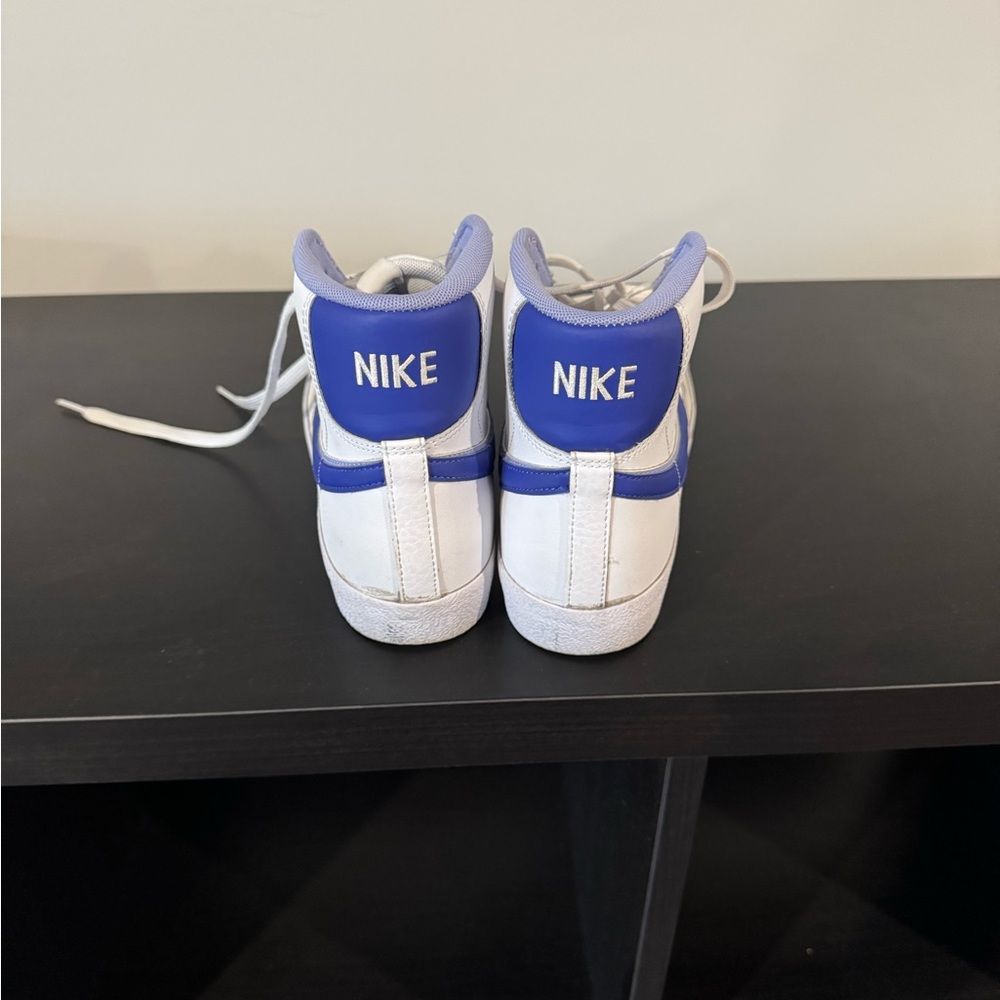 Nike White and Blue High-Tops - Picture 2 of 4